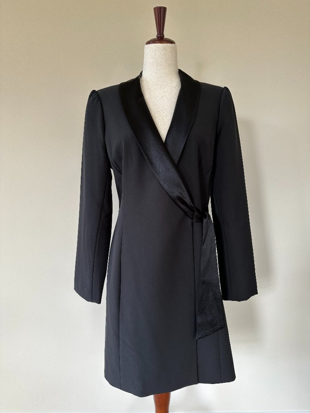 MILLY Cady Heather Blazer Dress Black Size 10 NWT